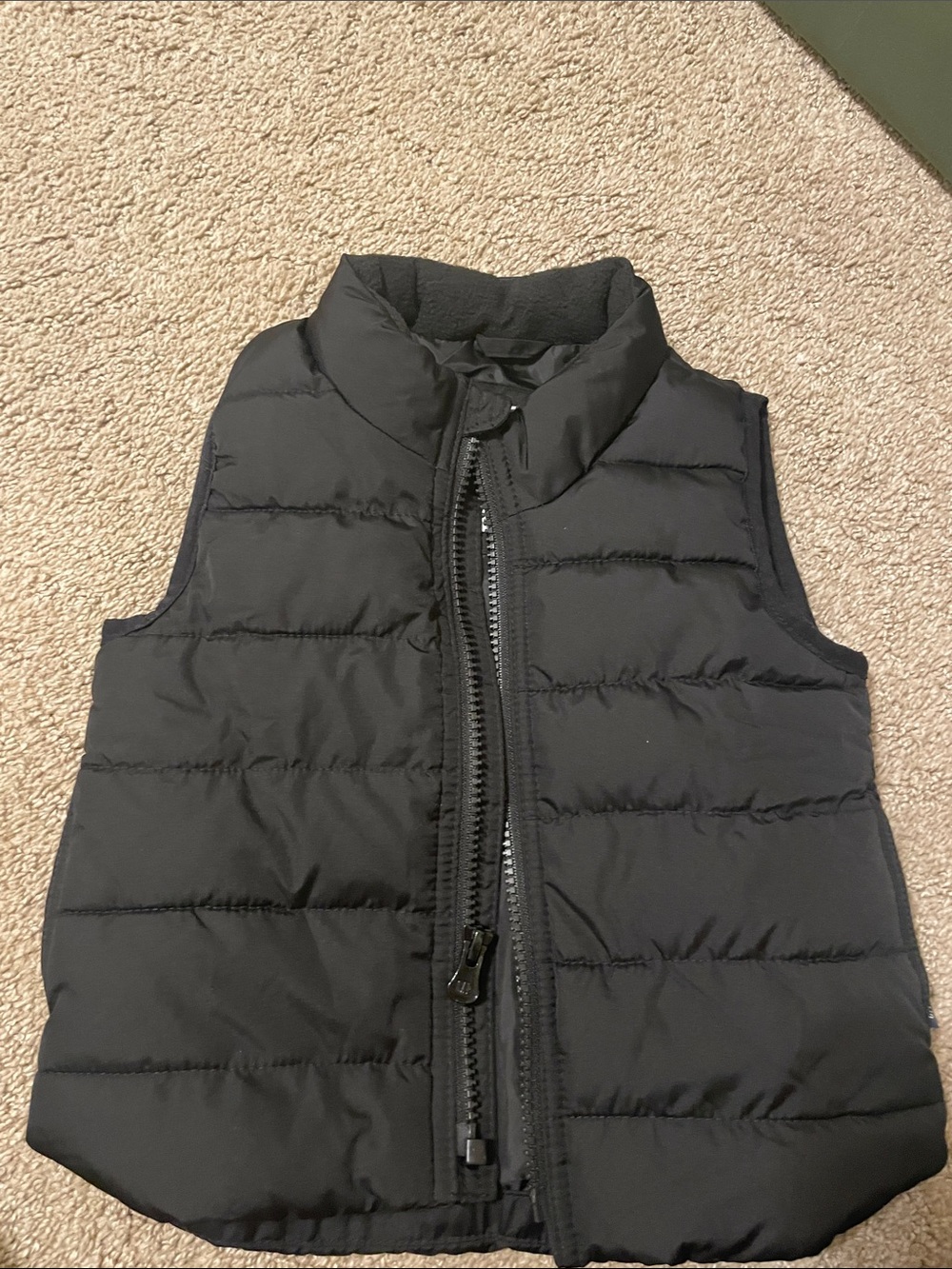 GAP Black Quilted Puffer Vest - Lightweight Layer
